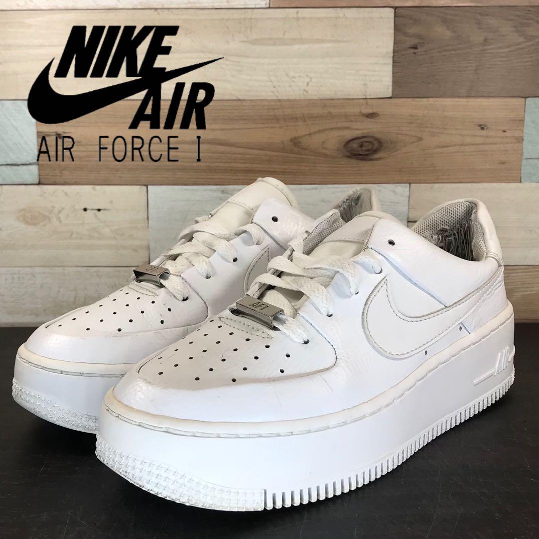 【中古】NIKE AIR FORCE 1 SAGE LOW ナイキ エア フォース 1 セージ ローカット ホワイト 23cm U10116 AR5339-100