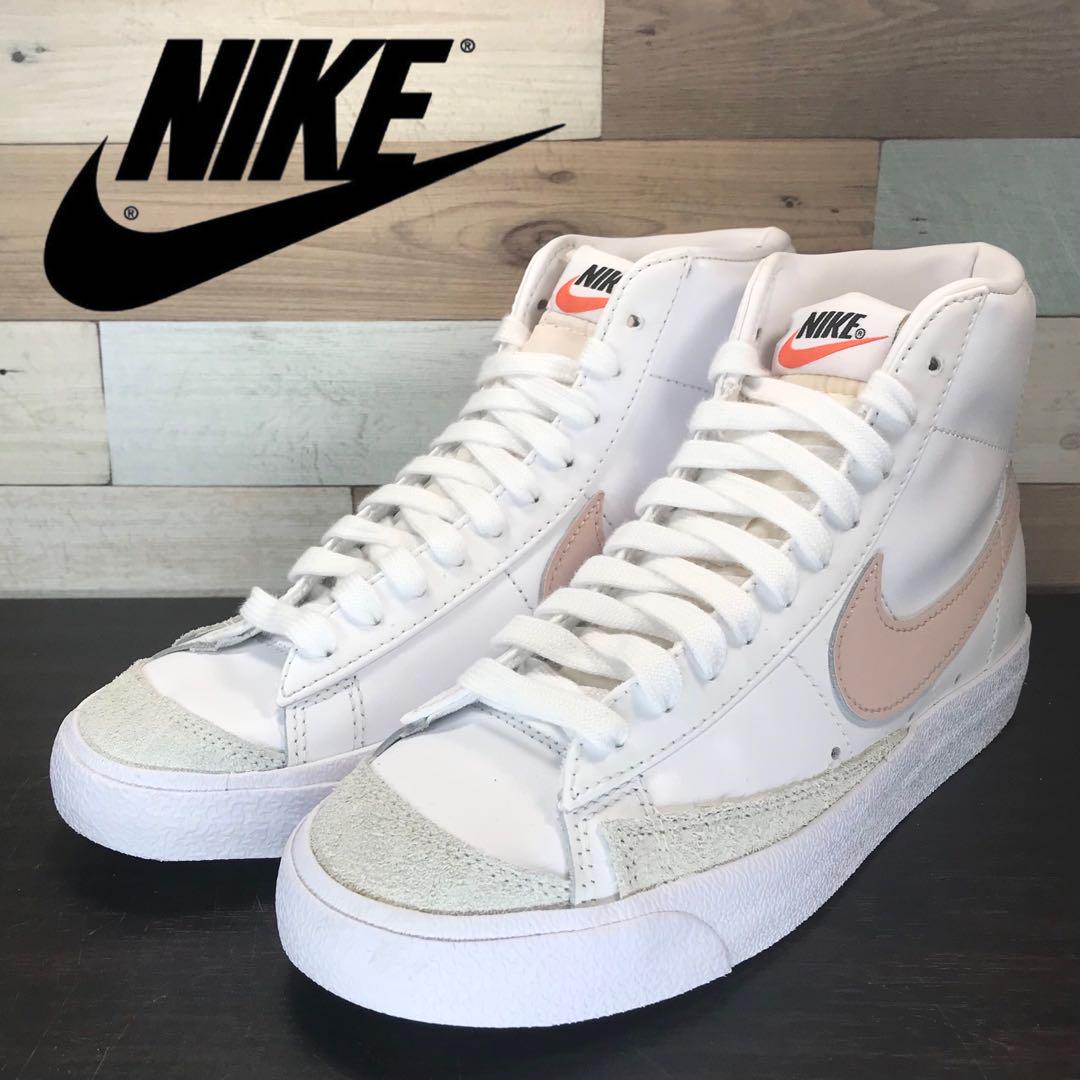 【中古】NIKE BLAZER MID 77 ナイキ ウィメンズ ブレザー ミッドカット ホワイト 24cm U10174 CZ1055-118