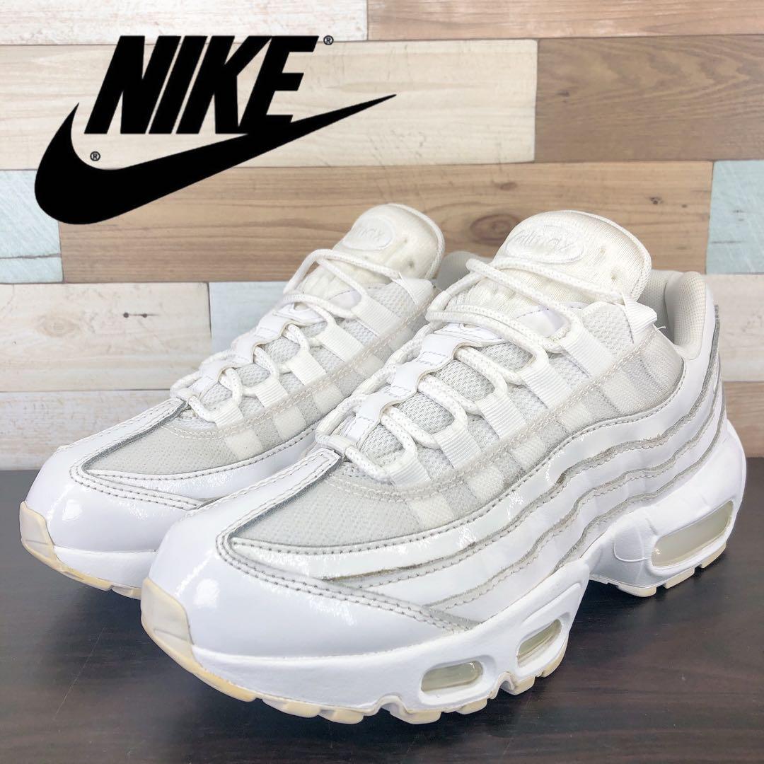 ＼7月限定エントリーでP10倍／【中古】NIKE AIR MAX 95 ナイキ エア マックス 95 ホワイト 白 23.5cm U10231 307960-108｜コモノット