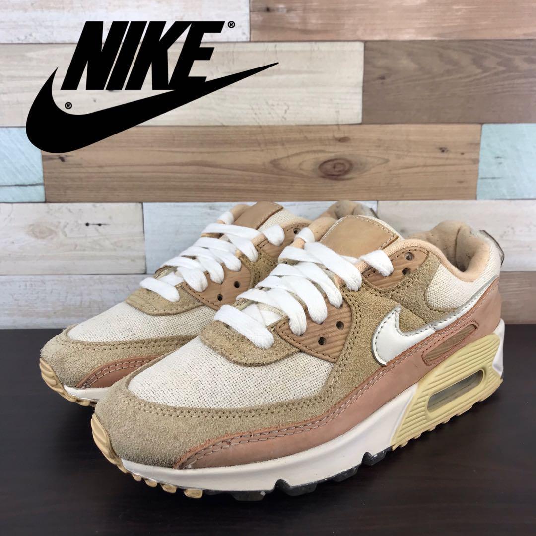 \7月限定エントリーでP10倍/【中古】NIKE AIR MAX 90 ナイキ エア マックス 90 ホワイトオニックス セイル テラブルー バケッタタン 24.5cm U10237 CW6209-212|コモノット