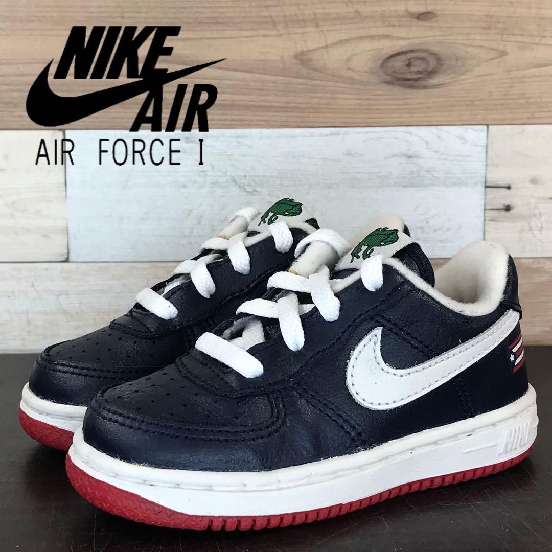 【中古】NIKE AIR FORCE 1 BABY ナイキ エア フォース 1 ベビー BLACK ブラック 12.5cm U10324 624046-411