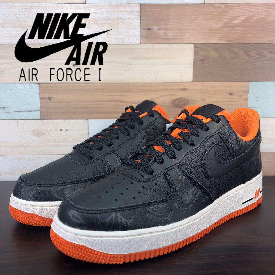 ＼6月制限事項エントリーでP10倍／【中古】新品 NIKE AIR FORCE 1 07 PREMIUM ナイキ 大気圏 フォース 1 割り増し金 ハロウィン 黒いこと  スターフィッシュ 27糎 U10759 DC8891-001