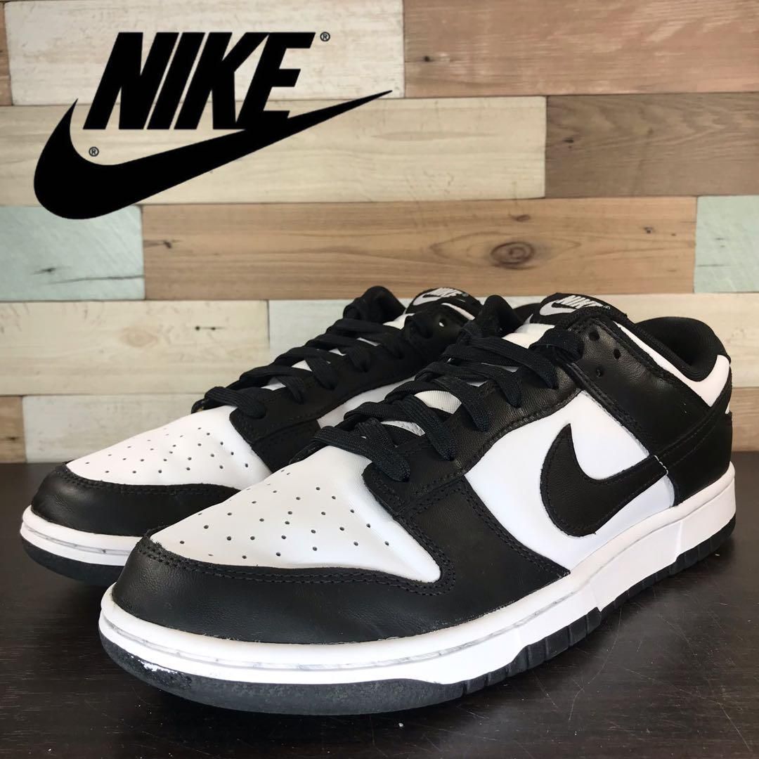 \7月限定エントリーでP10倍/【中古】NIKE DUNK LOW RETRO ナイキ ダンク ローカット レトロ ホワイト ブラック 28.5cm U10955 DD1391-100|コモノット