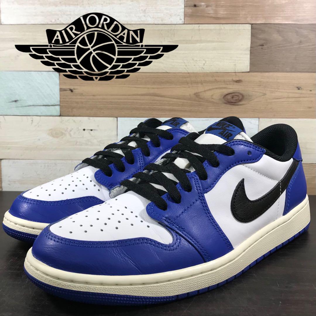 ＼5月限定エントリーでP10倍／【中古】箱有 NIKE AIR JORDAN 1 ナイキ エア ジョーダン 1 レトロ ローカット ロイヤル ブルー ホワイト 28cm U10961 CZ0790-140