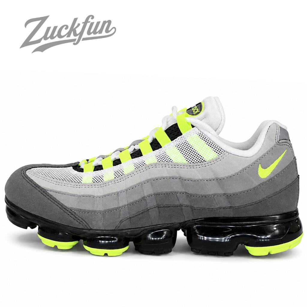 \7月限定エントリーでP10倍/【中古】NIKE AIR VAPORMAX 95 NEON ナイキ エア ヴェイパー マックス 95 ネオン イエロー ブラック 黒 グレー メンズ ナイキ スニーカー 28cm AJ7292-001|コモノット