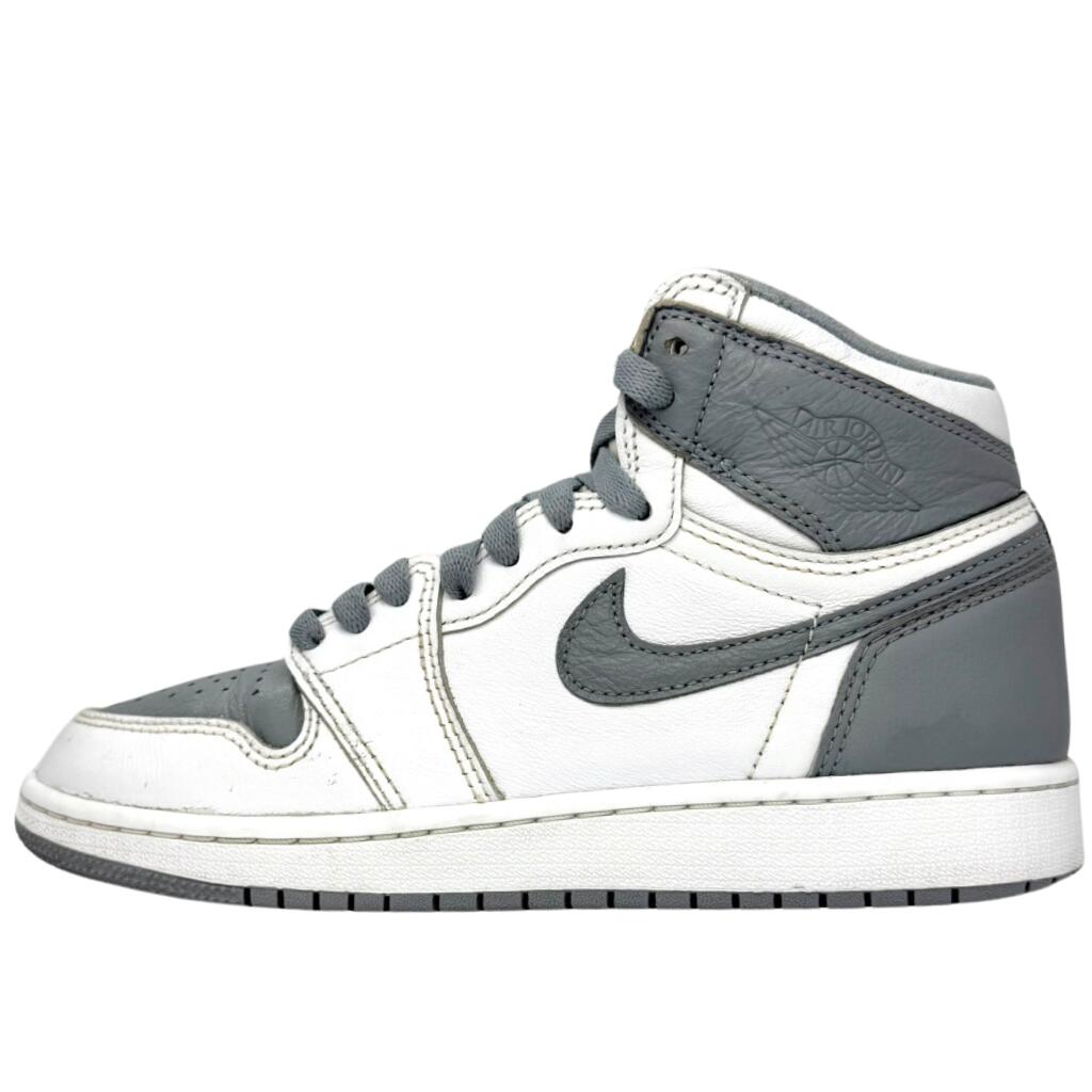 ＼6月制限事項エントリーでP10倍／【中古】NIKE AIR JORDAN 1 RETRO HIGH ナイキ 大気圏 ジョーダン 1 レトロ 御機嫌取りすてる 白いこと 白 薄墨色 23.5糎 レディース スニーカー 575441-037 U11128