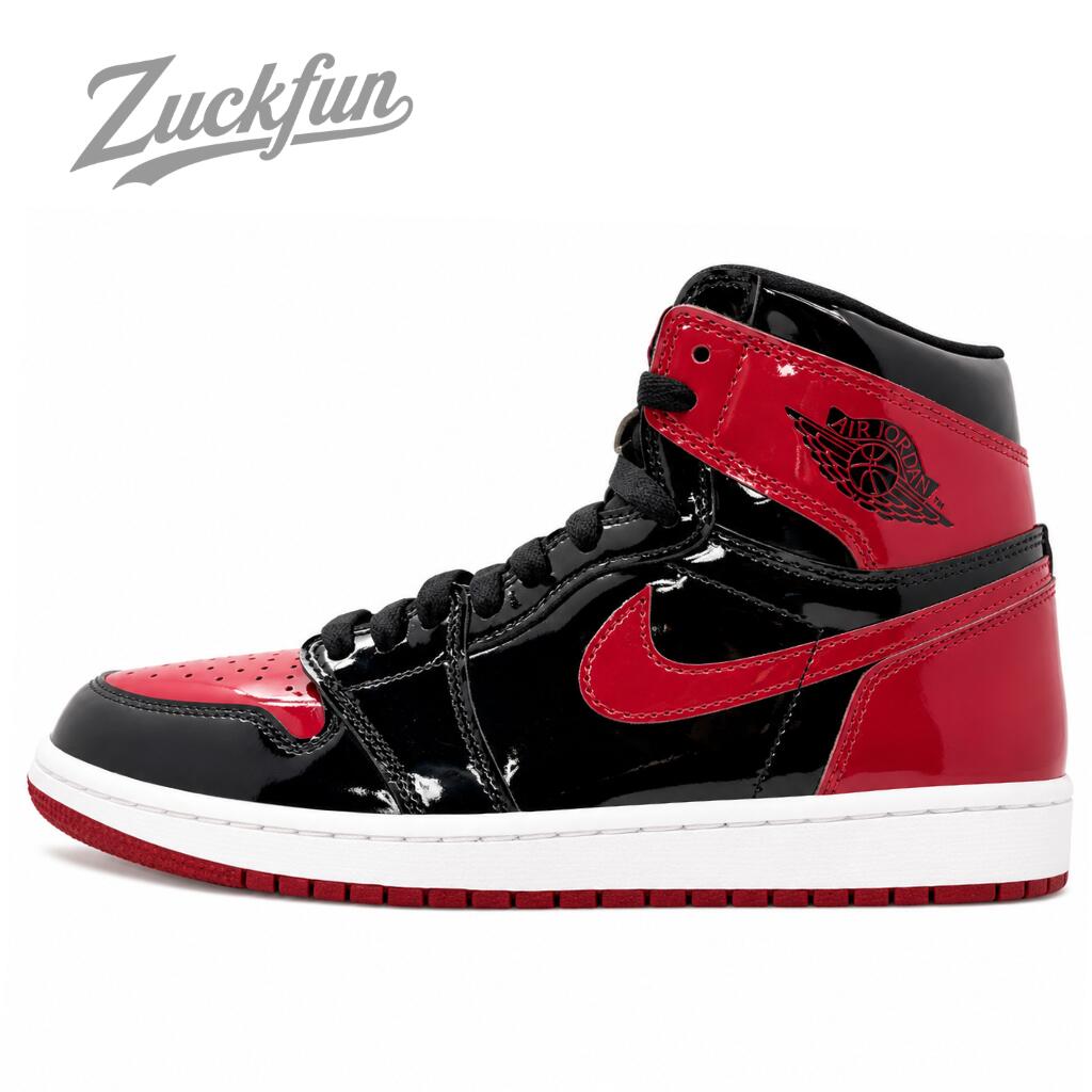 \7月限定エントリーでP10倍/【中古】人気 NIKE AIR JORDAN 1 HIGH OG PATENT BRED エア ジョーダン 1 ハイ カット オリジナル パテント ブレット レッド ブラック 黒 ナイキ スニーカー 26.5 cm AJ1 メンズ U11364 555088-063|コモノット