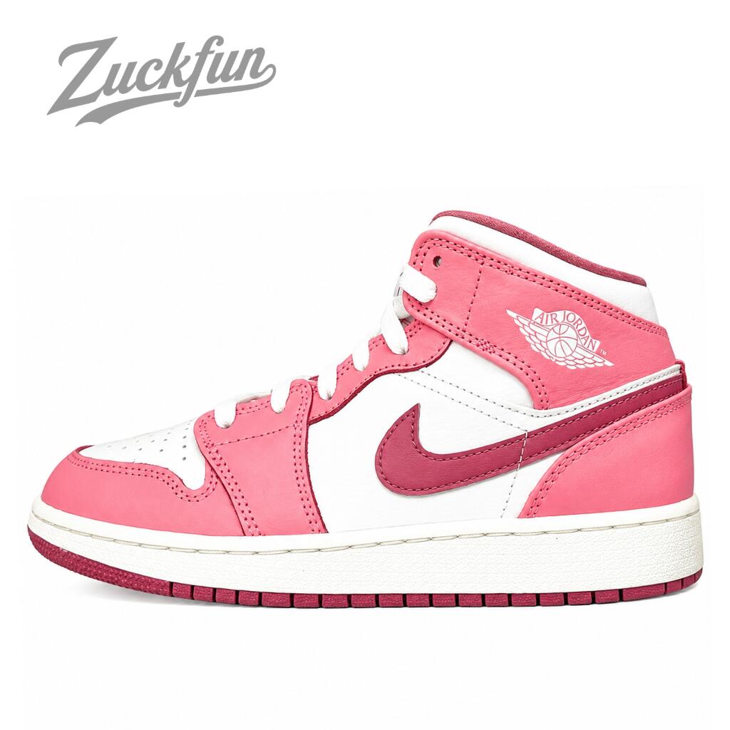 \7月限定エントリーでP10倍/【中古】NIKE AIR JORDAN 1 MID " CORAL CHALK / WHITE / DESERT BERRY " ナイキ エア ジョーダン 1 ミッド 23.5cm ピンク ホワイト AJ1 ハイカット スニーカー U11386|コモノット
