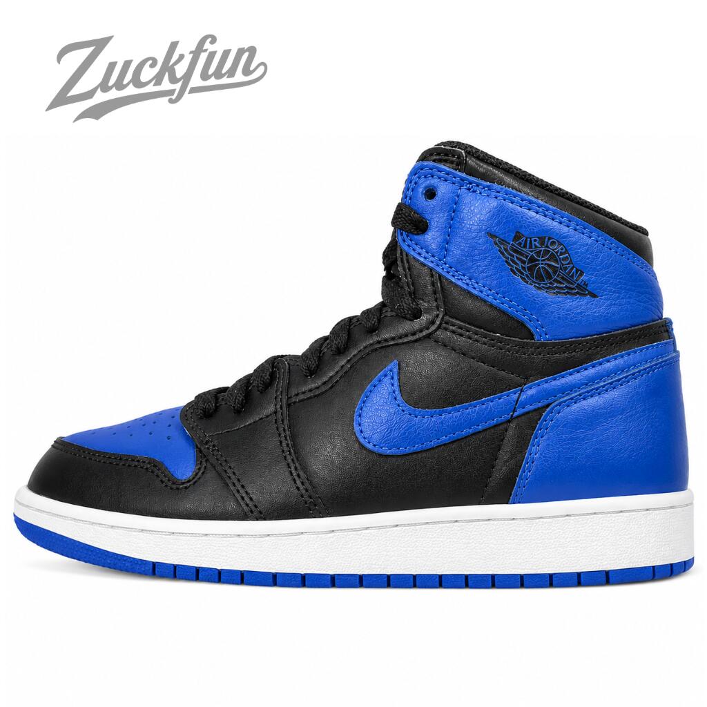 ＼7月限定エントリーでP10倍／【中古】人気 定番 NIKE AIR JORDAN 1 RETRO HIGH ROYAL ナイキ エア ジョーダン 1 レトロ ハイ カット ロイヤル ブルー ブラック 黒 24cm レディース スニーカー U11404 575441-007｜コモノット