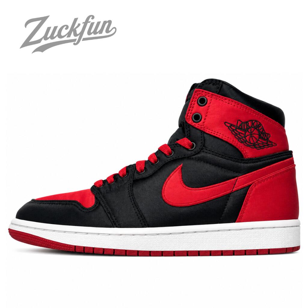 ＼7月限定エントリーでP10倍／【中古】NIKE ナイキ AIR JORDAN 1 RETRO HIGH OG " SATIN BRED " エア ジョーダン1 レトロ ハイ カット OG " サテンブレッド " レッド ブラック 25.5cm メンズ スニーカー U11451｜コモノット