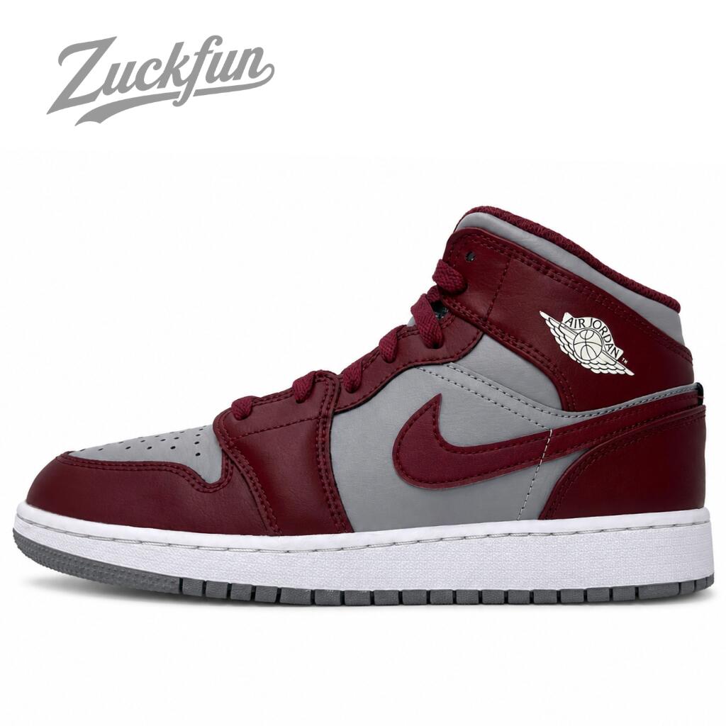 ＼7月限定エントリーでP10倍／【中古】NIKE AIR JORDAN 1 MID TEAM RED エア ジョーダン 1 ミッド チーム レッド グレー 24.5cm レディース ナイキ スニーカー AJ1 U11557 DQ8423-615｜コモノット