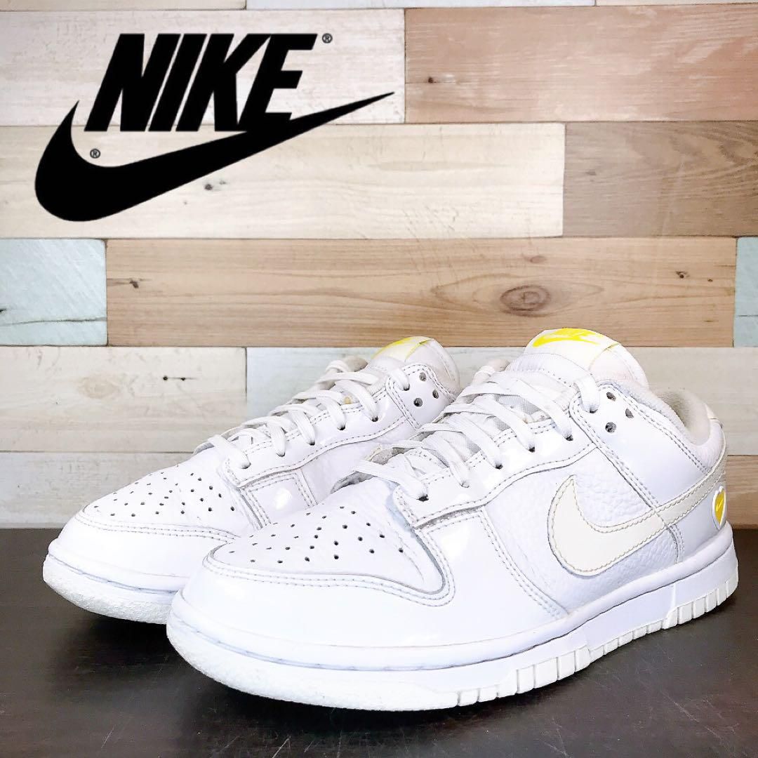 【中古】NIKE DUNK LOW ナイキ ダンク ローカット WHITE ホワイト 22.5cm U11864 FD0803-100