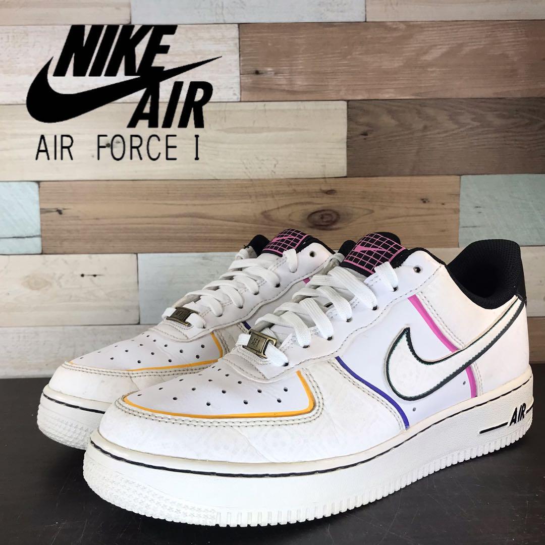 ＼6月押さえるエントリーでP10倍／【中古】NIKE AIR FORCE 1 ナイキ 大気圏 フォース 1 置き目はね除ける 恒星日 オブ ザ デッド 白いこと マルチ 25糎 U11895 CT1138-100
