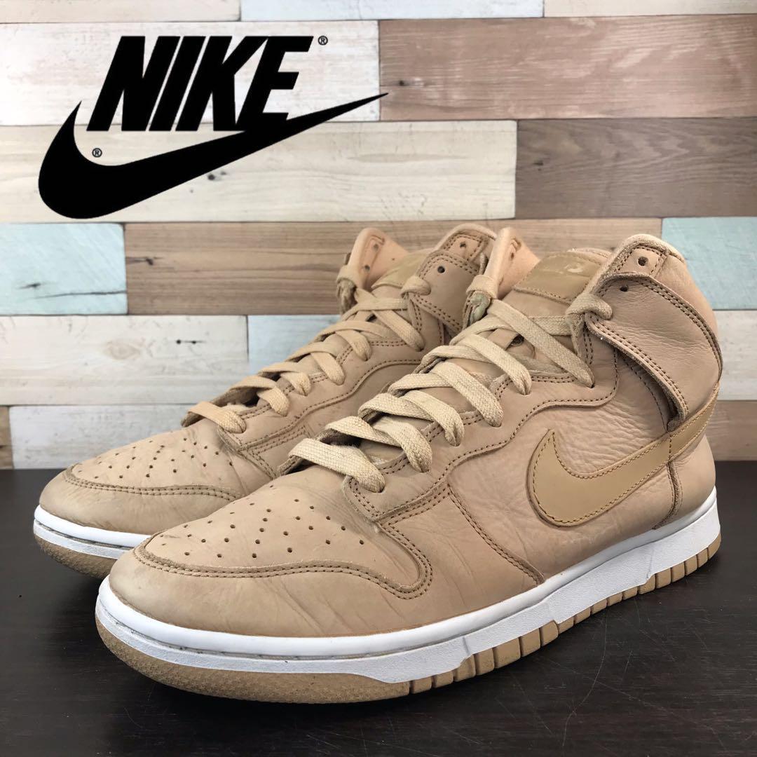 ＼6月制限事項エントリーでP10倍／【中古】NIKE DUNK HIGH PRM ナイキ ダンク 御機嫌 割り増し金 駱駝 ベージュ 28糎 U11897 DX2044-201