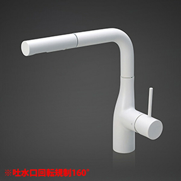 楽天市場】【KM6161EC】 KVK キッチン シングル混合水栓 eレバー