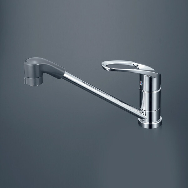 KVK KM5011TFEC キッチン 混合水栓 首振りシャワー付き シングル KVK 流し台用シングルレバー式シャワー付混合栓 KM5011JTF (水栓金具