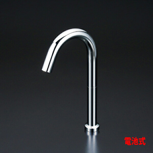 【E1700DL3】 KVK 洗面 化粧室 センサー付き水栓 電池式 ロング|コンパルト 店