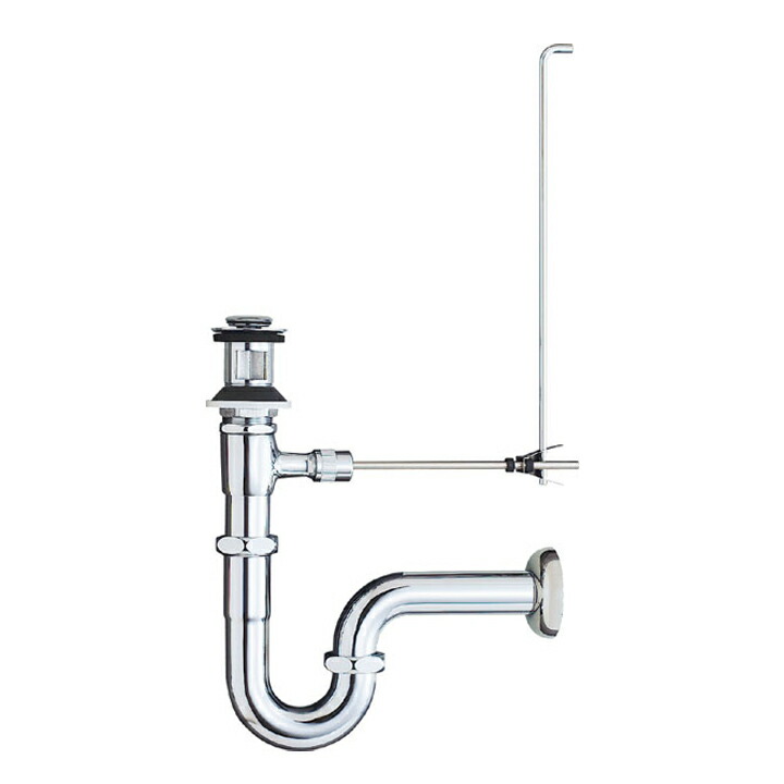 【LF-275PA】リクシル 洗面器・手洗器用セット金具 ポップアップ式排水金具(呼び径32mm) 壁排水Pトラップ LIXIL
