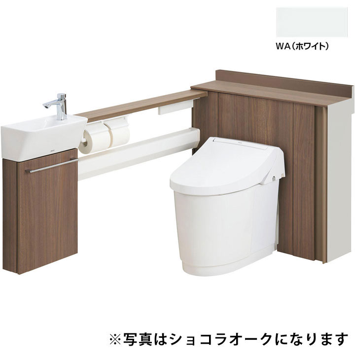 【YDS-H3L1M1N/WAW】LIXIL Jフィット アクアセラミック床上排水(Pトラップ) 寒冷地・水抜方式 L型(L仕様・手洗付) 148後抜き・155後抜き・120横抜き WA(ホワイト) 【リクシル】