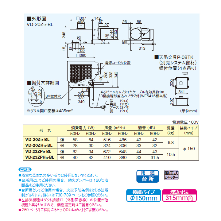 上等 三菱 ダクト用換気扇 BL認定品 台所用ファン VD-20Z12-BL後継機種 MITSUBISHI pacific.com.co