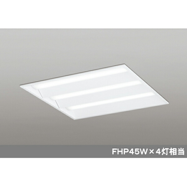 【XD466018P2B】オーデリック ベースライト 省電力タイプ LEDユニット型 直付/埋込兼用型 (構成：XD466018#&times;1) + (UN2404B&times;3) ODELIC｜コンパルト 店