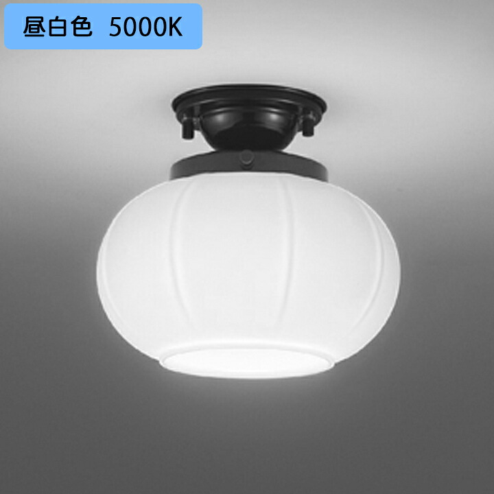 【OL291280NR】オーデリック 和風ライト LED電球フラット形 高演色LED 白熱灯器具60W相当 調光器不可 昼白色 ODELIC