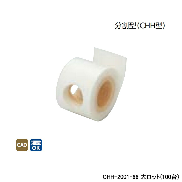 【CHH-2001-66】オンダ製作所 ダブルロックジョイント 保温材 CHH型・RHH3型 15mm保温材 分割型(CHH型) L66 大ロット(100台) ONDA