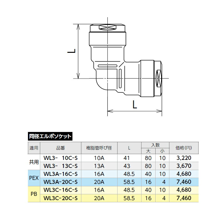 Wl3 10c S オンダファクトリ ダブルジョン ロック合わせ目 Wl3種 同道塗エルボソケット 呼び径10a L41 小ささロット 10基礎 Onda Effie Europe Com