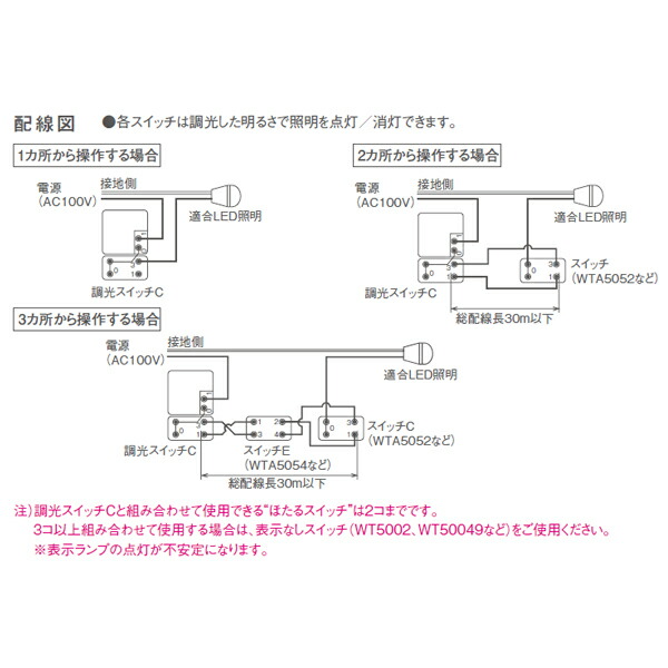 蔵 パナソニック コントローラ アドバンスシリーズ配線器具 LED 埋込逆位相調光スイッチ 逆位相タイプ ロータリー式 片切 3路両用 qdtek.vn