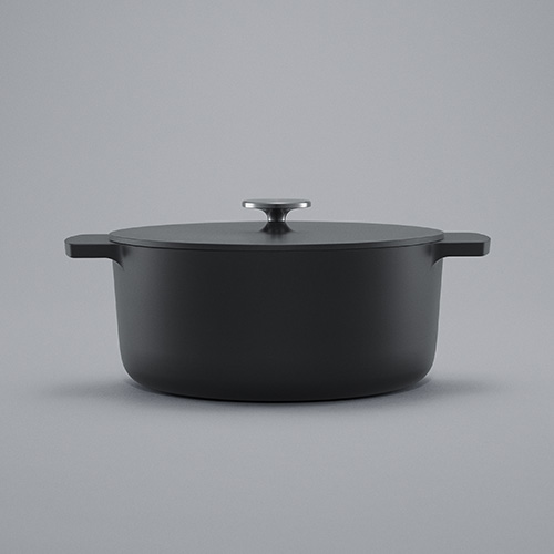 【RBO-MN22A(MB)】リンナイ Leggiero（レジェロ） 無水調理鍋 22cm 3.4L ブラック ビルトインコンロ部材 ビルトインシリーズ 【Rinnai】