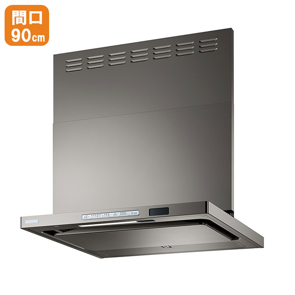 【TAG-REC-AP901GM】リンナイ レンジフード TAGシリーズ クリーンフード （ノンフィルター・スリム型） 90cm幅 グレーメタリック 【Rinnai】｜コンパルト 店