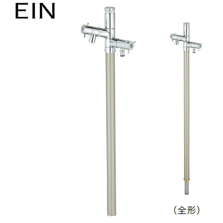 ユニソン ウォーターシリーズ ウォータースタンド 立水栓 エインスタンド PAT.(日本水道協会認定品) 不凍機能なしタイプ 立水栓 2口 左右仕様 L1000 シャンパンゴールド UNISON｜コンパルト 店