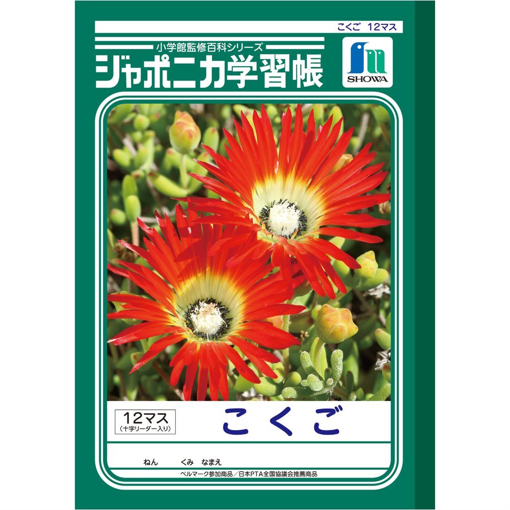 楽天市場 ショウワノート Jl 9ジャポニカ学習帳 ｂ５ 国語 １２マス 十字リーダー入 学童 小学校 勉強 宿題 ノート Compassーplus