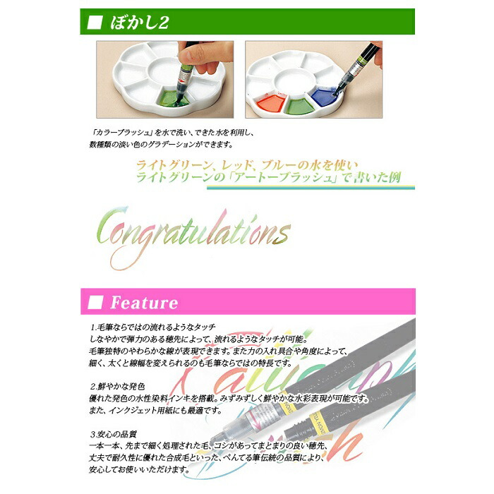 楽天市場 ぺんてる Set Xgfl E筆ペン アートブラッシュ 6色セットe 水筆 中 付き 色筆 カラーインキ 毛筆 水彩 イラスト 鮮やか Compassーplus