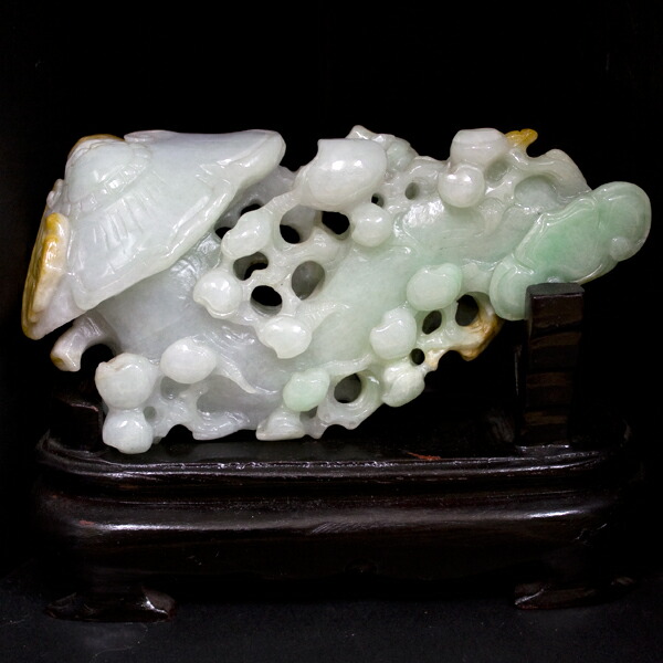 楽天市場】【中国産翡翠置物 翡翠 お宝 6.8kg 天然石 インテリア 置物