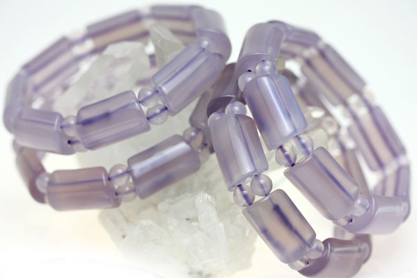 ☆高品質☆【ブレスレット】天然ラベンダーカルセドニー バングル 約21x14mm【対応】 【パワーストーン 天然石 アクセサリー レディース メンズ】