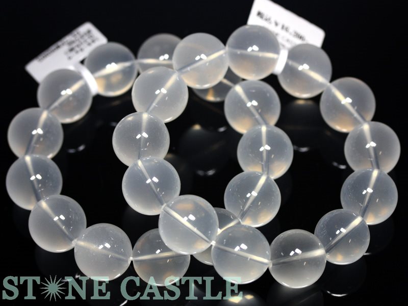 ★百貨店大売り出し★☆高品質☆【腕輪】ヒマラヤムーンクォーツ(K2産) (約16～16.5粍)【相応う】 【力強さ石ころ 天然石 付属物 レディース メンズ】
