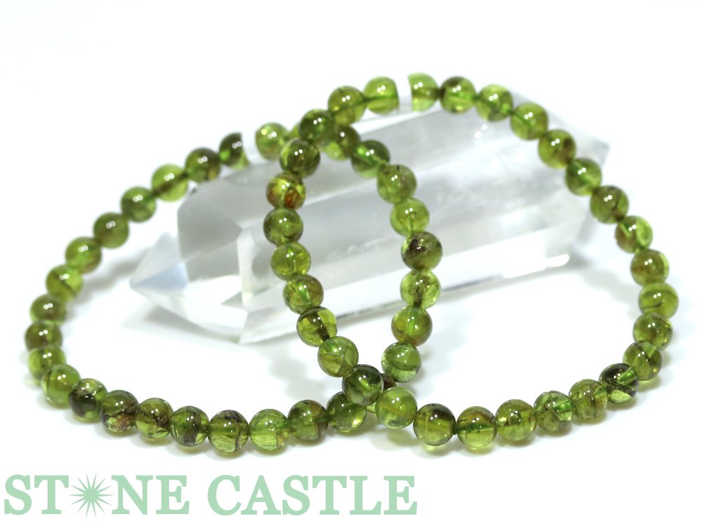 ☆高品質☆【ブレスレット】ペリドット (3A) (約5.5～6mm)【パワーストーン 天然石 アクセサリー レディース メンズ】