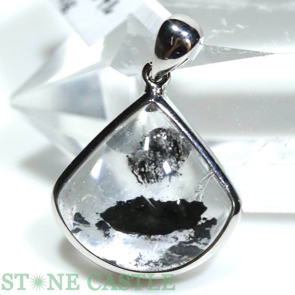 ☆一点物☆【ペンダント】ヒマラヤ産ブラックガーデンエレスチャル (5A) No.09【パワーストーン 天然石 アクセサリー レディース メンズ】
