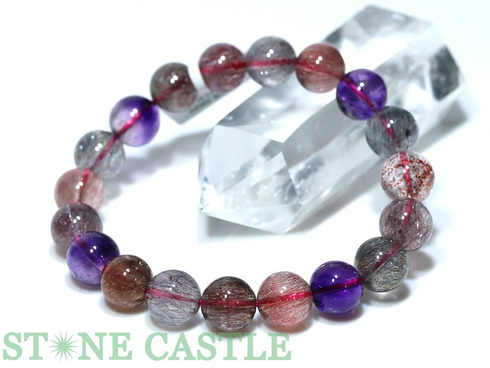 楽天市場】【パワーストーン】スーパーセブン レピドクロサイトイン