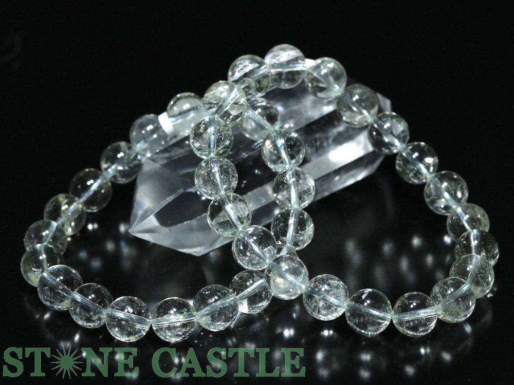 ☆高品質☆【ブレスレット】ヒマラヤ産エンジェルアクアマリン (5A) (約10.5～11mm) (ケース付)【パワーストーン 天然石 アクセサリー レディース メンズ】 25,900円