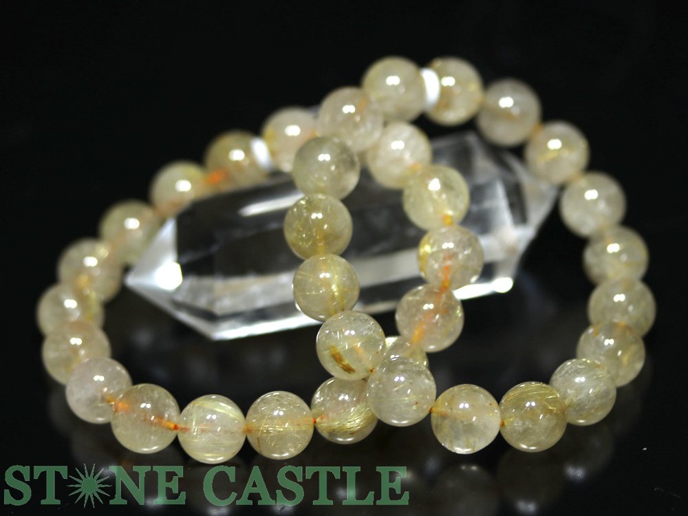 ☆高品質☆【ブレスレット】ゴールデンルチルクォーツ (A) (約12mm)【パワーストーン 天然石 アクセサリー レディース メンズ】｜パワーストーン 石流通センター