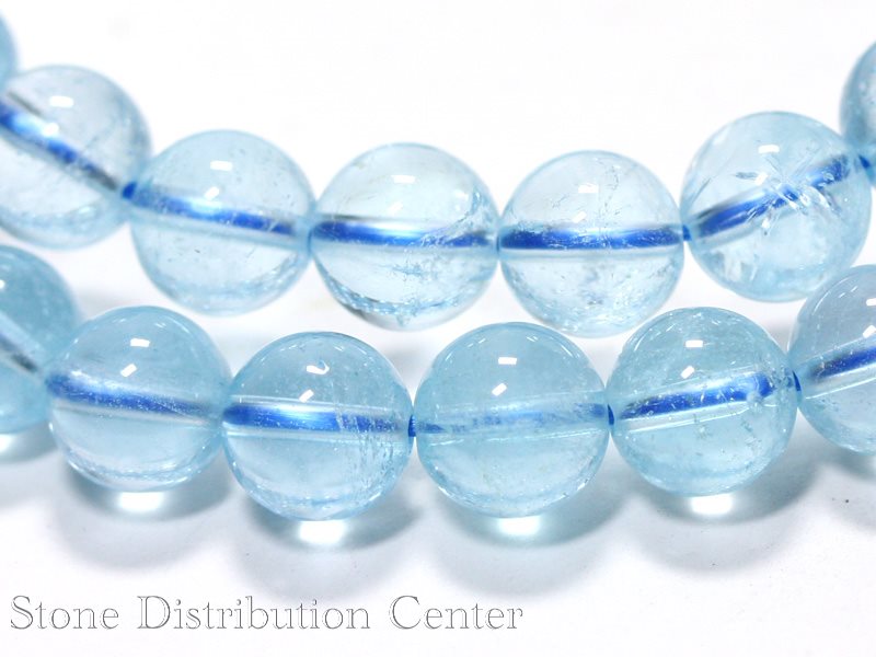☆高品質☆【ブレスレット】ブルートパーズ(5A)(約8.5~9mm)※メール便不可※【201412thanks_1000】