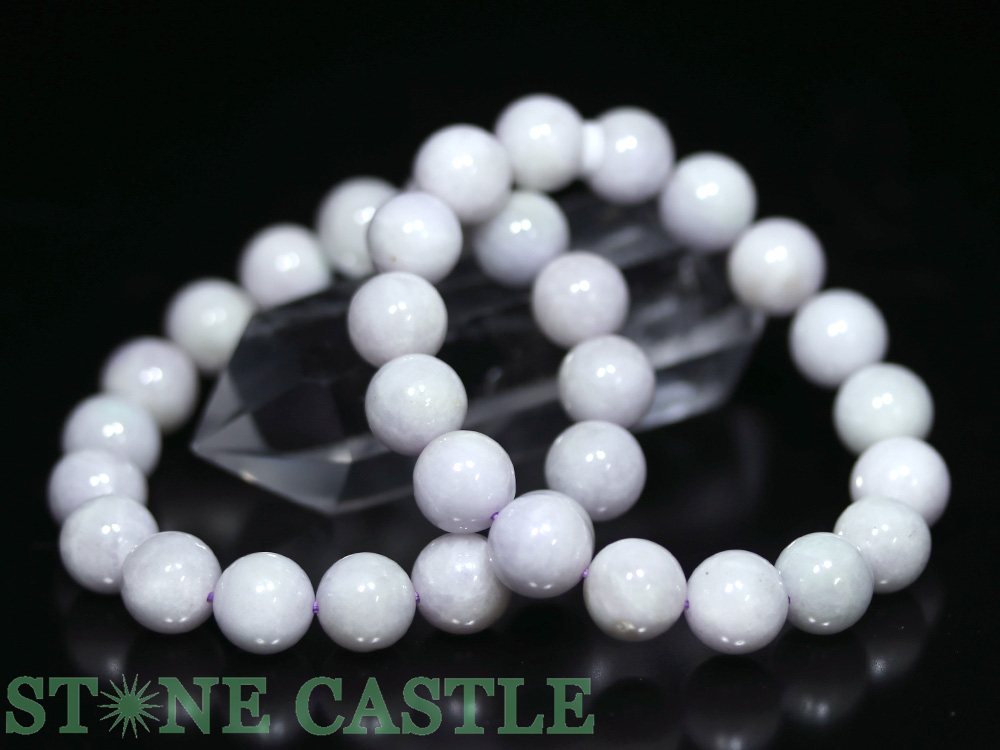 ☆高品質☆【ブレスレット】ラベンダー本翡翠 (約11.5~12mm)【パワーストーン 天然石 アクセサリー レディース メンズ】|パワーストーン 石流通センター