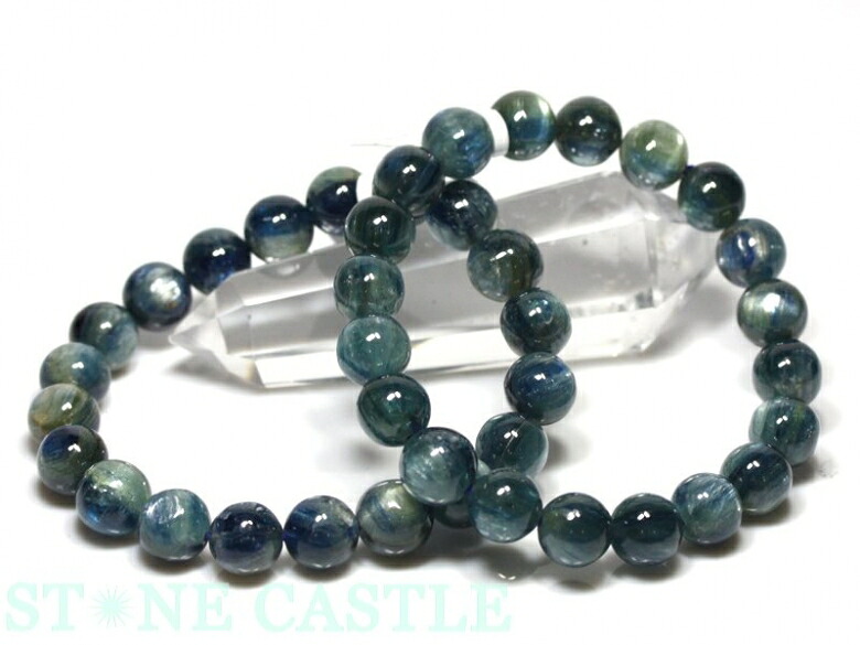 ☆高品質☆【ブレスレット】カイヤナイト (5A) (タンザニア産) (約12~12.5mm) (ケース付)【パワーストーン 天然石 アクセサリー レディース メンズ】|パワーストーン 石流通センター