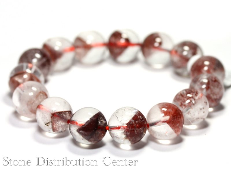 ☆高品質☆【ブレスレット】レッドファントムクォーツ(3A)(約12~12.5mm)(ケース付)※メール便不可※?【05P04Jan15】