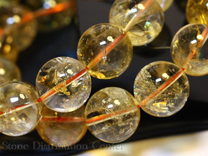 ☆高品質☆【ブレスレット】天然シトリンアイリスクォーツ(3A)(約14.5~15mm)※メール便不可※【パワーストーン天然石アクセサリーレディースメンズ】