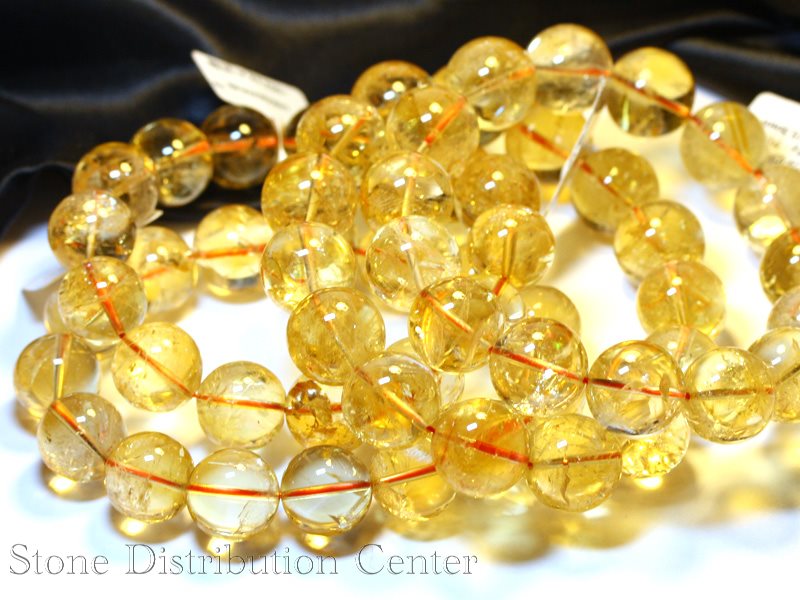 ☆高品質☆【ブレスレット】天然シトリンアイリスクォーツ(3A)(約14.5~15mm)※メール便不可※【パワーストーン天然石アクセサリーレディースメンズ】