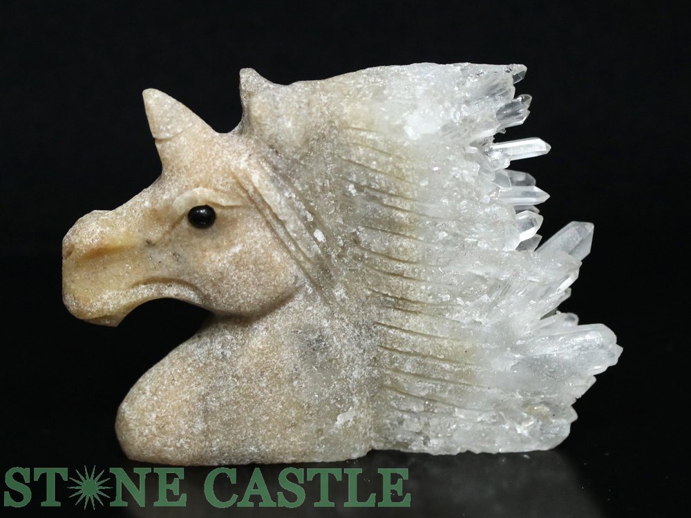 楽天市場】【天然石】水晶☆クォーツ☆ユニコーン☆約567g☆手