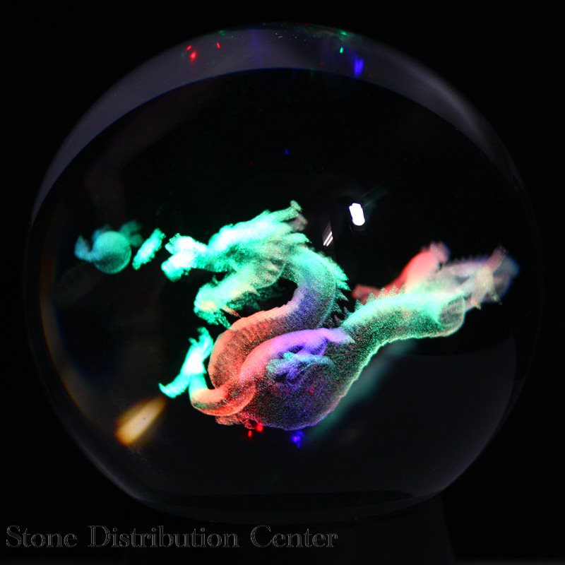 楽天市場】☆一点物☆【彫刻置物】龍 水晶 (台付) No.40